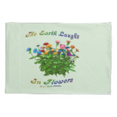 地球が花に笑感動的う引用文    枕カバー (裏面)