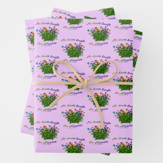 地球が花を感動的引用文 ラッピングペーパーシート (インサイチュ)