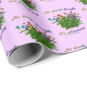 地球が花を感動的引用文 ラッピングペーパー (ロールコーナー)