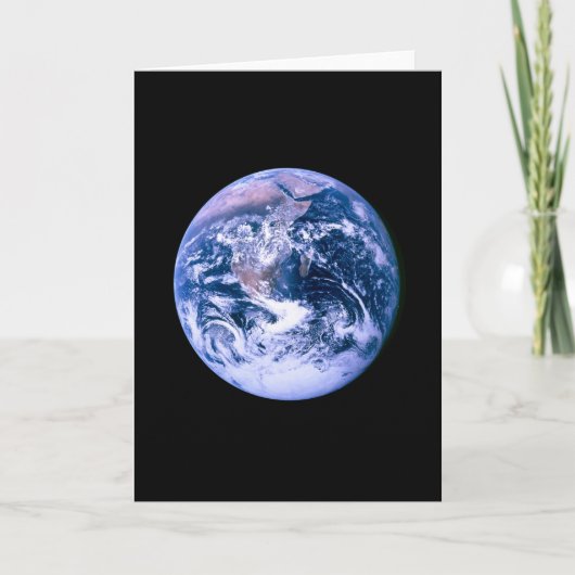 地球が見える宇宙 カード (正面)