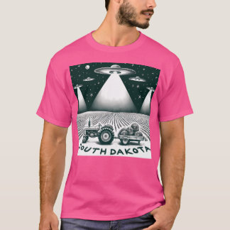 地球が雲海に出会うサウスダコタの夜空 Tシャツ