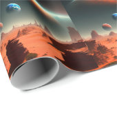 地球これが火星呼び出し、包装紙 ラッピングペーパー (ロールコーナー)