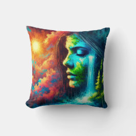 地球としての女性:自然と生命の体現 クッション