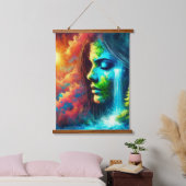 地球としての女性：自然と生命の体現 吊り下げ型タペストリー (寝室)