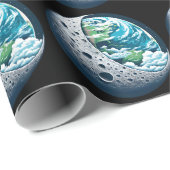 地球とその月：天疑問に思星 ラッピングペーパー (ロールコーナー)