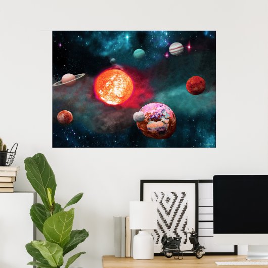 地球とその隣人 ポスター (ホームオフィス)