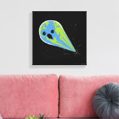 地球とブラックホール キャンバスプリント (インサイチュ (リビング))