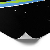 地球とブラックホール ポスター (角)