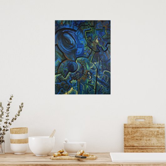 地球と人 ポスター (キッチン)