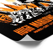 地球と受け皿飛んでいる類 ポスター (角)