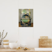 地球と天球 ポスター (キッチン)