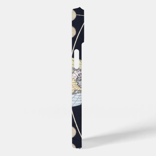 地球と太陽の月の位相、ヴィンテージ天文学 Case-Mate iPhoneケース (裏面 / 右)