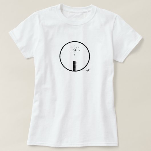 地球と太陽の象徴 Tシャツ (デザイン正面)