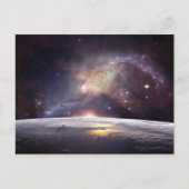 地球と宇宙はがき ポストカード (正面)