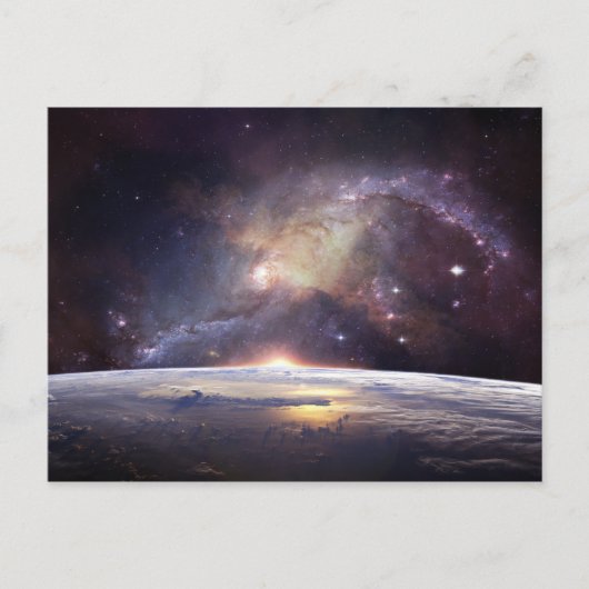 地球と宇宙はがき ポストカード (正面)