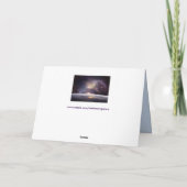 地球と宇宙グリーティングカード カード (裏面)