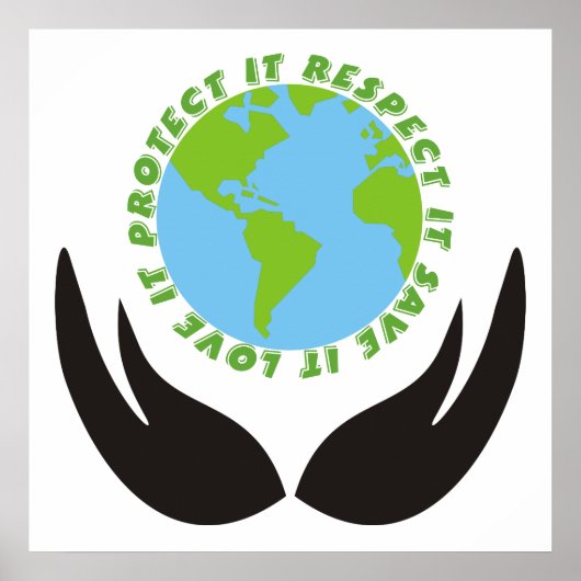 地球と手を救う ポスター (正面)