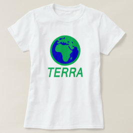 地球と文字：ガリシア語の地球 Tシャツ