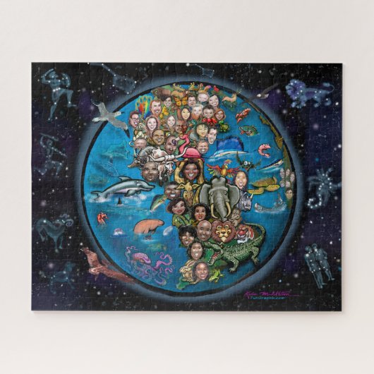 地球と星座 ジグソーパズル (横)