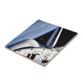 地球と月から宇宙シャトルディスカバリー タイル (側面)