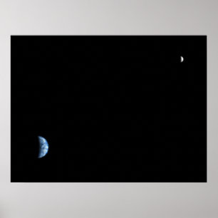 地球と月が火星 ポスター