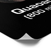 地球と月に比べた矮小惑星 ポスター (角)