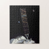 地球と月の間のアルテミス ジグソーパズル (縦)