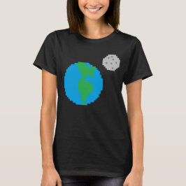 地球と月のTシャツ Tシャツ
