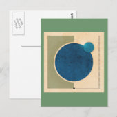 地球と月グラフィック ポストカード (正面/裏面)