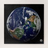 地球と月 ジグソーパズル (横)