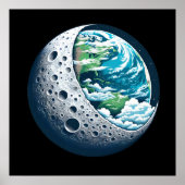 地球と月:天の不思議 ポスター (正面)