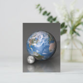 地球と月 2 ポストカード (スタンド正面)