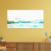 地球と水の霧の風景の統一 キャンバスプリント (インサイチュ (リビング))