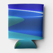 地球と海ブラゴ – ミッチェル素晴らしフラクタル・アート 缶クーラー (正面)