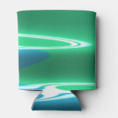 地球と海ブラゴ – ミッチェル素晴らしフラクタル・アート 缶クーラー (裏面)