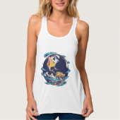 地球と海芸術的グラフィックTシャツ タンクトップ (正面)