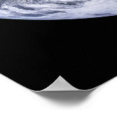 地球と火星のサイズ比較宇宙 ポスター (角)