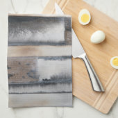 地球と煙I キッチンタオル (四つ折り)