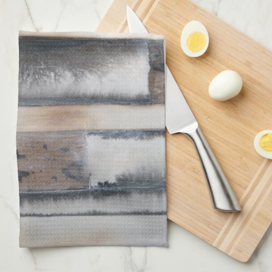 地球と煙I キッチンタオル (四つ折り)