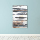 地球と煙I キャンバスプリント (インサイチュ (ウッドフロア))