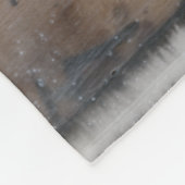 地球と煙I フリースブランケット (角)