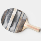 地球と煙I 卓球ラケット (横)