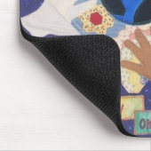 地球と穏やかがあって下さい マウスパッド (コーナー)