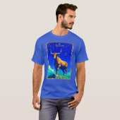地球と空に根ざした牡牛座 Tシャツ (正面フル)