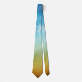 地球と空のネクタイ ネクタイ