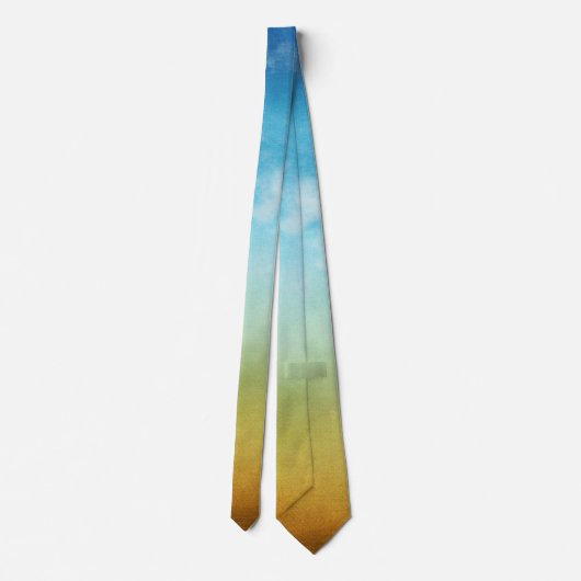 地球と空のネクタイ ネクタイ (裏面)