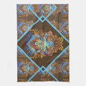 地球と空のマンダラ キッチンタオル (縦)