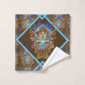 地球と空のマンダラ バスタオルセット (ウォッシュタオル)