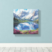 地球と空の出会い キャンバスプリント (インサイチュ (ウッドフロア))