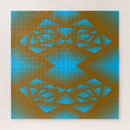 地球と空の幾何グラデーション抽象芸術アート ジグソーパズル